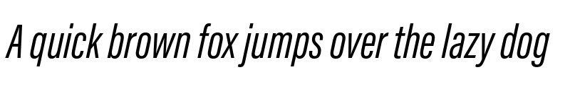 Preview of Acumin Pro ExtraCondensed Italic font