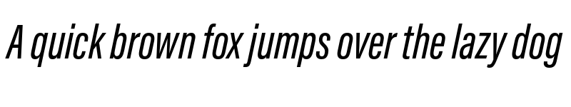 Preview of Acumin Pro ExtraCondensed Medium Italic font