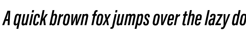 Preview of Acumin Pro ExtraCondensed Semibold Italic font