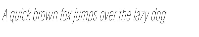 Preview of Acumin Pro ExtraCondensed Thin Italic font