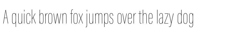 Preview of Acumin Pro ExtraCondensed Thin font