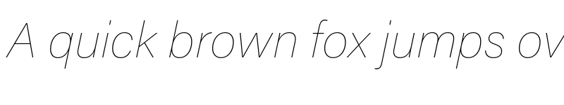 Preview of Acumin Pro Thin Italic font