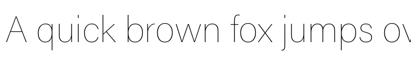 Preview of Acumin Pro Thin font