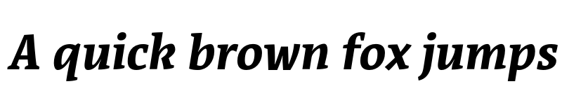 Preview of Acuta Bold Italic font