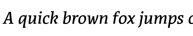 Preview of Acuta Book Italic font