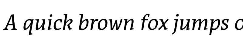 Preview of Acuta Light Italic font