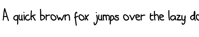 Preview of adams hand Regular font