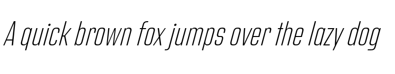 Preview of Address Sans Pro Cd ExtraLight It font