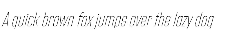 Preview of Address Sans Pro Cd Thin It font