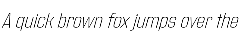 Preview of Address Sans Pro ExtraLight It font