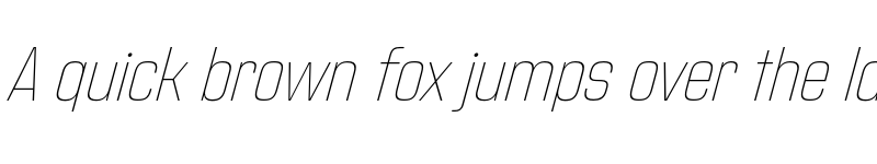 Preview of Address Sans Pro Thin It font