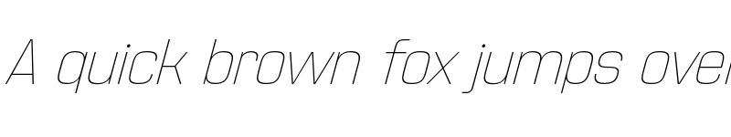 Preview of Address Sans Pro Xt Thin It font