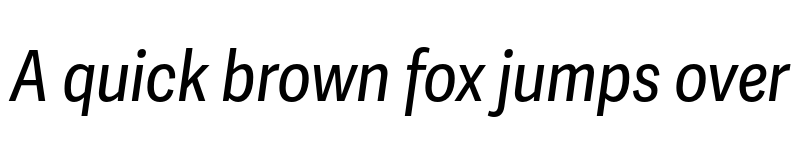 Preview of Adelle Sans Cnd Italic font