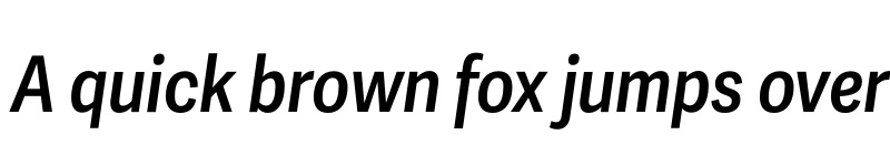 Preview of Adelle Sans Cnd Semibold Italic font