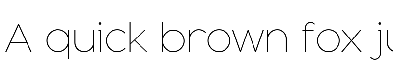 Preview of Adequate Extra Light font