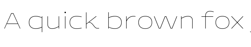 Preview of Adero Trial Thin font