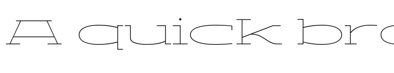 Preview of ADEROS TRIAL Thin Stretch font