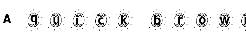 Preview of ADFBEasterEgg Regular font