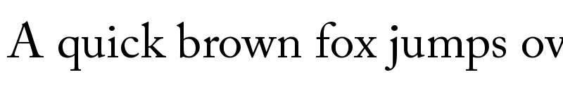 Preview of Adobe Caslon Pro Regular font