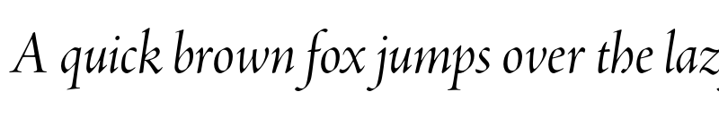 Preview of Adobe Jenson Pro Display Italic font