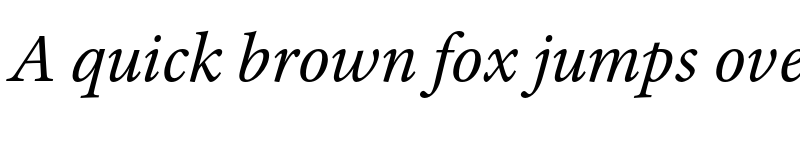 Preview of Adobe Text Pro Italic font