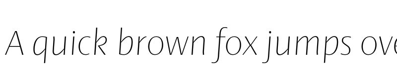 Preview of Ador Hairline ExtraLight-Italic font