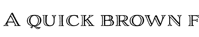 Preview of Adorn Engraved Expanded Regular font