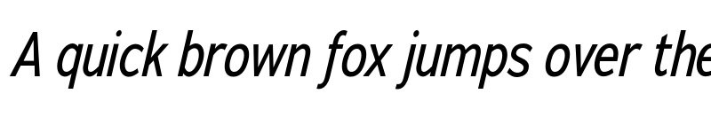 Preview of Adrianna Condensed Italic font