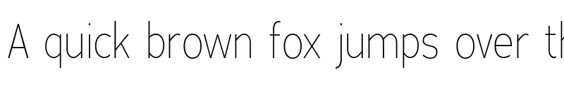 Preview of Adrianna Condensed Thin font