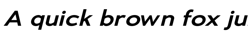 Preview of Adrianna Extended DemiBold Italic font