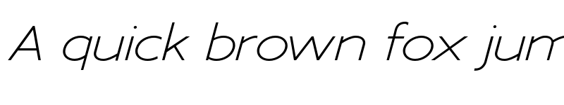 Preview of Adrianna Extended Light Italic font