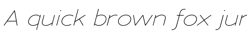 Preview of Adrianna Extended Thin Italic font