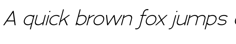 Preview of Adrianna Light Italic font