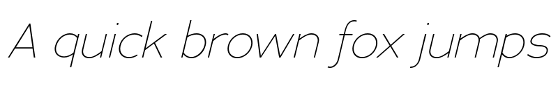 Preview of Adrianna Thin Italic font