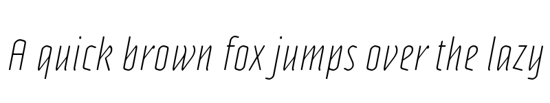 Preview of Adso UltraLight Italic font