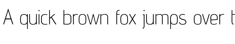 Preview of advent Extra Light font