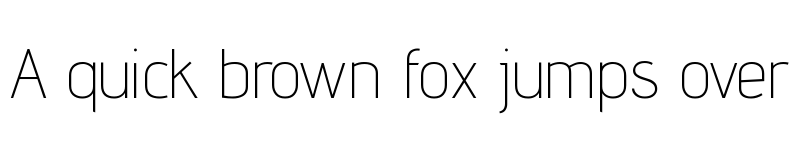 Preview of Advent Pro ExtraLight font