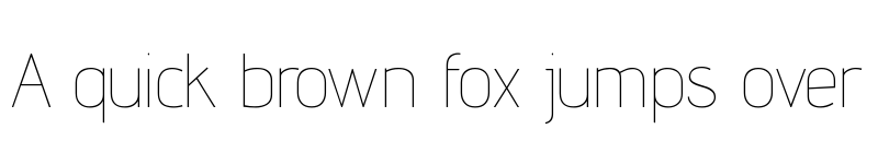 Preview of Advent Pro Thin font