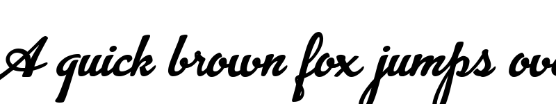 Preview of Advertising Script Bold font