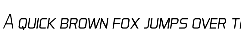 Preview of Aero Matics Display Light Italic font