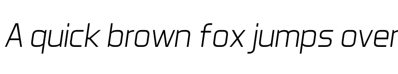 Preview of Aero Matics Light Italic font