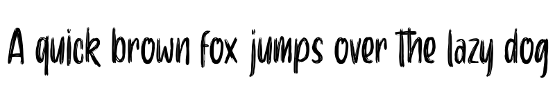 Preview of Aerobrush Regular font