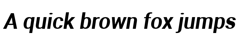 Preview of Aerodynamic Obl font