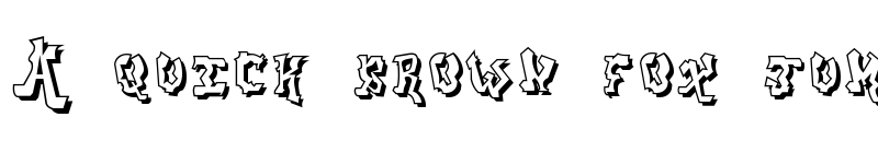 Preview of aerosol menace shadow font