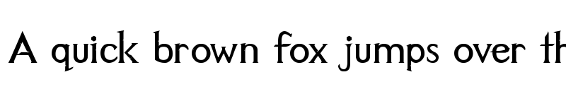 Preview of Aetherius Regular font