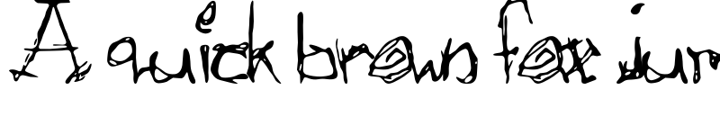 Preview of Afectionless Regular font