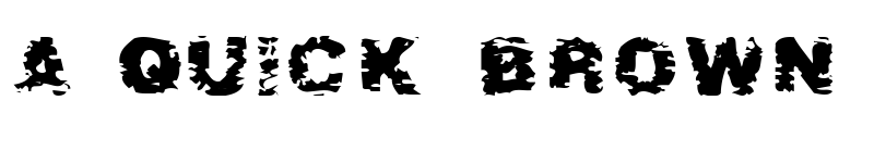 Preview of After Shok Regular font