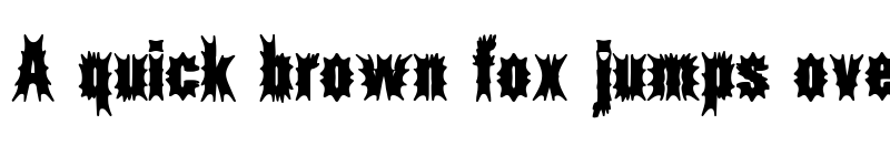 Preview of Aftermath BRK Regular font