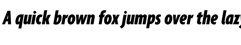 Preview of Agenda BlackExtraCondItalic font