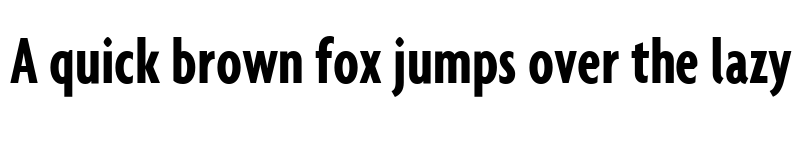 Preview of Agenda BoldExtraCondensed font